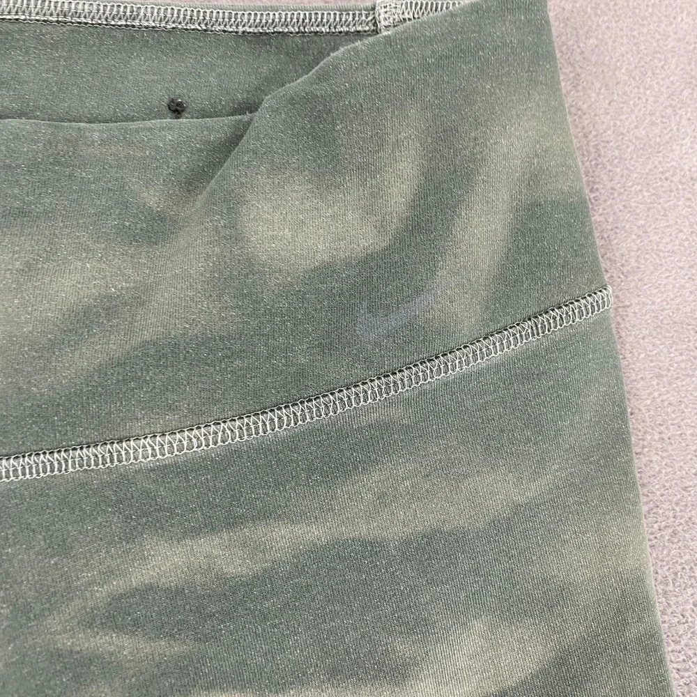 Nike Dri-FIT Womens Small Green Wash Cropped Leggings Athletic Tights 6807